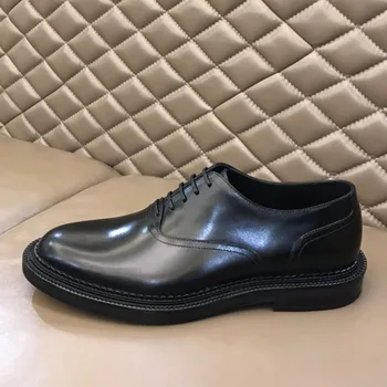 Lucrate Manual De Înaltă Calitate Bărbați Oxford Dress Pantofi Din Piele De Mireasa Costum Formal Pantofi De Brand De Moda Apartamente Pantofi