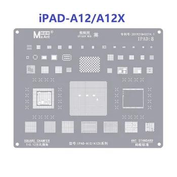 MaAnt iPad Air 2020 A14/ A9-A10X/ A12/A12X/ Pro BGA Reballing Șablon de Înaltă Calitate CPU IC Chip Tin de Plantare de Lipit Net de Reparare