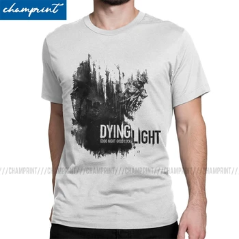 Men ' s T-Shirt Dying Light Logo-ul Noutate Tricou Maneca Scurta Zombie Joc de Funcționare Tricouri Crewneck Haine Originale