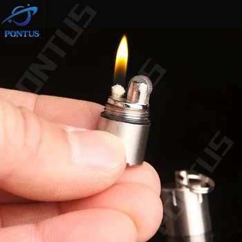 Mini Diesel Torch Lighter Portabil Mini Breloc Brichete Retro Kerosen Bricheta Breloc Țigară Instrument Accesorii Pentru Fumat