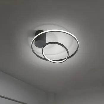 Minimalist Modern, Camera de zi LED Lampă de Plafon Iluminat Nordic Noutate Rotund de Design Decorare Dormitor Lampa Alb-Negru de Prindere