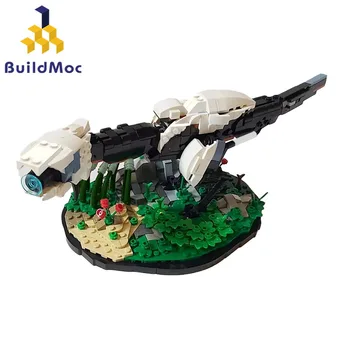 MOC Observator Cu Stand Orizont mai Mică Mașină Monstru Blocuri Kit Joc Bestia Dinozaur Caramida Model DIY Jucărie pentru Copii Cadouri