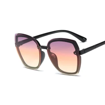 Moda de Lux Pătrat ochelari de soare Femei Bărbați de Înaltă Calitate Gradient de Ochelari de Soare Femei Nuante Roz pentru Femei en-Gros Gafas De Sol
