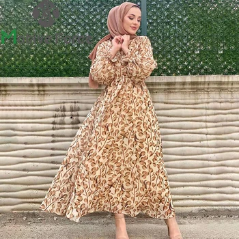 Musulmane hijab rochie lungă șifon dubai abaya ramadan africane rochii elegante pentru femei abayas kaftans turcia modest arabă caftan