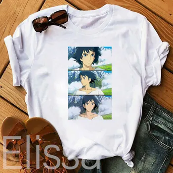 Mutarea Castelul lui Howl t shirt Studio Ghibli femme Japonez de desene animate Anime femei tricou t-shirt Miyazaki Hayao haine de sex feminin kawai