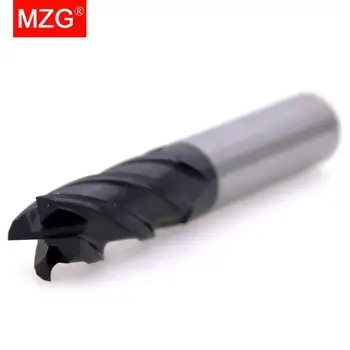 MZG 1BUC Tăiere HRC55 4 Flaut 4mm 5mm 6mm 8mm, 12mm Aliaj Carbură pentru prelucrarea Metalelor Tungsten din Oțel CNC Strung freza End Mill