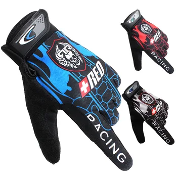 Mănuși pentru bărbați de Vară de Primăvară Lup Craniu Respirabil Non-Alunecare Ecran Tactil cu Bicicleta Motocicleta Sport Exercitii Militare Femei Mănuși
