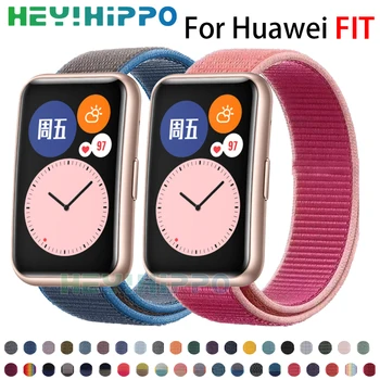 Nailon Țesute Curea se POTRIVESC pentru Huawei Ceas Inteligent Brățară pentru huawei se potrivesc watchband