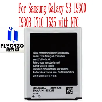 Noi, de Înaltă Calitate 2100mAh EB-L1G6LLU Baterie Pentru Samsung Galaxy S3 I9300 I9308 L710 I535 cu NFC Telefon Mobil