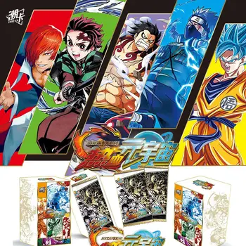 Noi METAVERSE Card Colecție de Personaje Anime Colectarea Naruto Dragon Ball Bronzare Flash de Colorat Jucărie Card de Cadouri pentru Copii