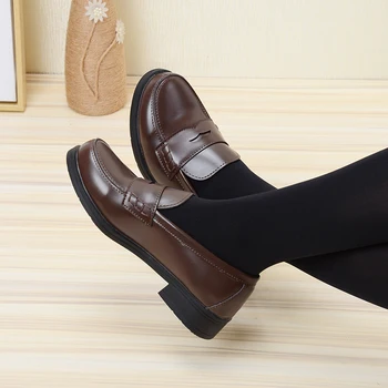 Nou Stil Japonez Student Pantofi Cosplay Lolita Pantofi pentru Femei/Fata de Moda Negru/Cafea Uniformă Pantofi Platforma