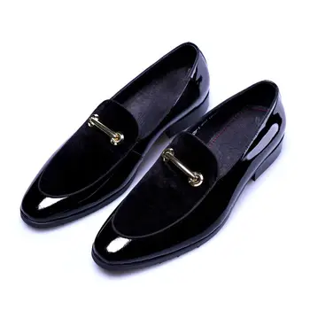 Nouă Bărbați Pantofi Rochie Umbra din Piele de Brevet de Moda de Lux Nunta Mire Pantofi Barbati Lux în stil italian Pantofi Oxford de Mari Dimensiuni 48