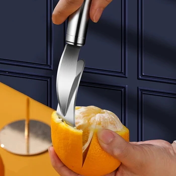 Orange Decojitorul Din Inox De Portocale Deschizator De Fructe Stripteuză Grapefruit Peeler Dispozitiv Cuțit De Bucătărie De Uz Consumabile