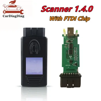 Pentru BMW Scanner 1.4.0 Cip FTDI OBD OBDII USB Interfață de Diagnosticare Multi-Funcția de a Debloca Versiunea 1.4 mai Noi
