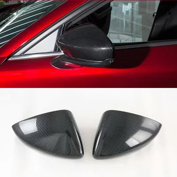 Pentru Mazda CX-30 CX30 2020 2021 2022 Fibra de Carbon Chrome Spate View Cover Garnitura Oglinda Retrovizoare Cazul Capac de Acoperire Accesorii auto