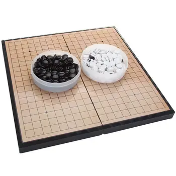 Pliabil Magnetic Joc de Go Piese de Bord Set Complet de Plastic 28*28CM Dimensiuni tabla de sah, set go set tabla de joc de dame tabla de joc