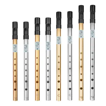 Portabil Flaut Fluierat,6 Găuri Instrument,Ușor de Învățat,Fluier Staniu, Penny Fluier