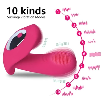 Portabil Penis artificial Vibratoare jucarii Sexuale pentru Femei 10 Viteza Chilotei Vibrator sex Feminin Masturbator Stimula Clitorisul Control de la Distanță
