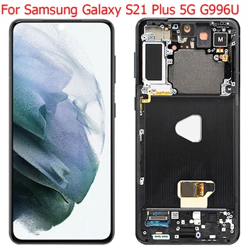 Punct mic Pentru Samsung Galaxy S21 Plus Display LCD Original Ecran Amoled Cu Cadru S21+ 5G SM-G996B G996U Ecran Tactil LCD