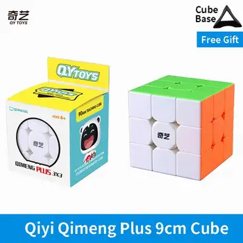 QiYi QiMeng Plus 3x3 90mm Stickerless Magic Cube Mare Autocolante Profesionale Antistres Cadouri pentru Copii Frământa Jucării pentru Anxietate