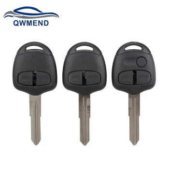 QWMEND 2/3 Butoane Telecomanda cheie Auto shell Caz pentru Mitsubishi Lancer EX Evoluția Grandis Outlander Cheie Shell MIT8/MIT11 Lama
