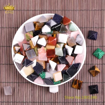 Regele 14mm Mini Crystal Pyramid,Lustruit Fațete Detoxifiere Piatra,Purificare, Vindecare de Cristal Reiki Orgonice,cele mai Bune Cadouri pentru Prieten