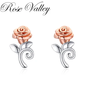 Rose Valley Floare Trandafir Cercei pentru Femei Moda Bijuterii Cercei Picătură Fete Ziua de nastere Cadouri Legăna Cercei