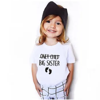 Singurul Copil, Frate/Sora Pentru a Fi Anunțul Sarcinii Tricou Copii Amuzant cu Maneci Scurte T-shirt pentru Copii Toddler Casual Tees