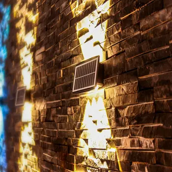 Smart Solar LED Lumină în aer liber rezistent la apa Garden Decor Lampi pentru Balcon, Curte, Strada Perete de Lumină Solară de Grădină în aer liber Lampa