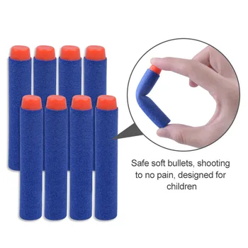Spuma Darts Refill Moale Bullets100pcs Pachet Compatibil cu Runda Fraier Gaura din Capul Moale Gloanțe Muniție pentru Arme tunuri Copil Jucării
