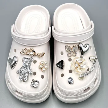 Stras Croc Farmece DIY Designer de Moda Vintage Saboți Pantofi Accesorii Elegante, Pantofi, Bijuterii, Bijuterie, Diamant Farmecele pentru Crocs