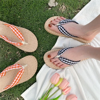 Subtire flip-flops pentru femei ins valul de uzură de moda on-line celebritate vacanță pe litoral pantofi, sandale și papuci 3696