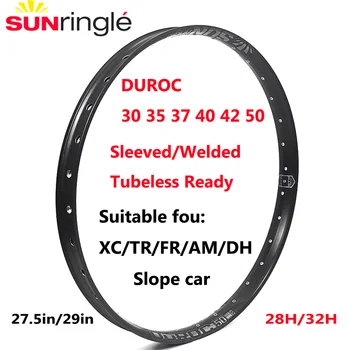 Sunringle DUROC Mountain Bike Accesorii Rim 30 35 37 40 42 50 De Mtb 27.5/29 Inch Vid Sudate 28/32H Cerc Larg de Aluminiu Janta