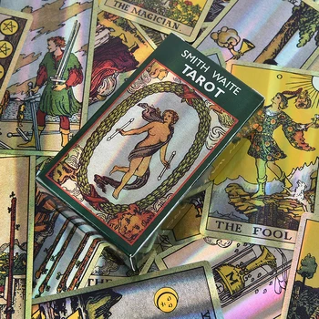 Tarotul lui Waite-Smith Holografic Jocuri Divinație Joc de Masă Pachete de cărți