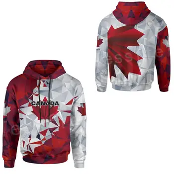 Tessffel Țară Steag Canada Simbol Arțar frunze Colorate Pulover Barbati/Femei Trening Jacheta cu fermoar 3Dprint Streetwear Hanorace D5
