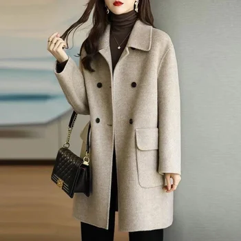 Toamna Iarna Haină De Lână Pentru Femei Îngroșarea Moda Coreeană Cald Sacouri, Jachete Paltoane Femei De Îmbrăcăminte