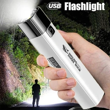 USB cu Lanterna Power Bank 1200 mAh Telefonul Mobil Reîncărcabilă Lampă Lumina Puternica Lanterna de Căutare Mini Camping Pescuit, Drumeții Lanterna