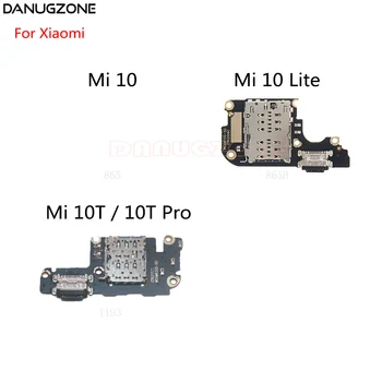 USB de Încărcare de Andocare Port Soclu Conector Jack de Încărcare Bord pentru Cardul SIM Slot Cablu Flex Pentru Xiaomi Mi Lite 10 5G 10T Pro