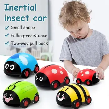Vehicul din Plastic Fata jucarii Auto Vehicul Trage Înapoi Mașina Băieți Insecte Ladybird copii jucarii Copii Inerțiale Masina Drop Copil Jucărie Cadou