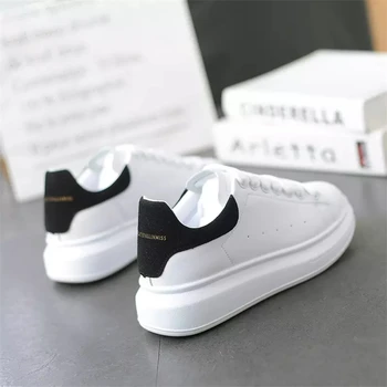 Vulcaniza Pantofi pentru Bărbați Dantela-up Pantofi de alergat Pantofi Albi Platforma Adidasi iubitorii de Adidași de culoare Albă de Înaltă calitate Adidasi marime 36-44