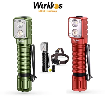 Wurkkos HD15,HD15R Far 18650 2A Reîncărcabilă Faruri 2000lm Dual LED LH351D+SST20 USB taxare Inversă Magnetică Coada Drumeții