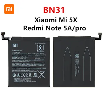 Xiao km 100% Orginal BN31 3080mAh Baterie Pentru Xiaomi Mi 5X Mi5X Redmi Notă 5A / Pro Km A1 Redmi Y1 Lite S2 BN31 Baterii