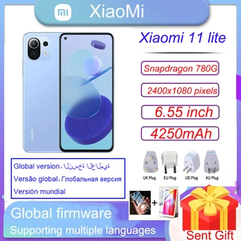 Xiaomi Mi 11 Lite Smartphone NFC Telefoane mobile 5G AMOLED Snapdragon 780G 64MP Ecran Complet 90HZ telefon Mobil