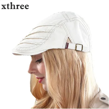 Xthree Moda Viziere Bereta Capac de Bumbac Pălării pentru Bărbați și Femei pălărie de Soare Planas Capace Plate Reglabile Berete