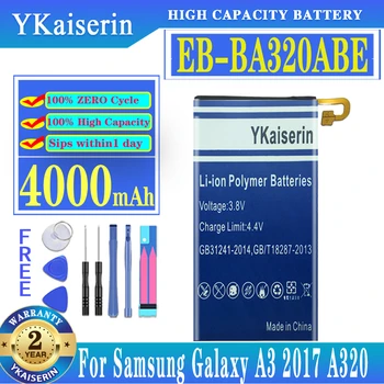 YKaiserin EB-BA320ABE 4000MAH Baterie Pentru Samsung Galaxy A3 2017 A320 A320F SM-A320F Baterie de Mare Capacitate + Track NR