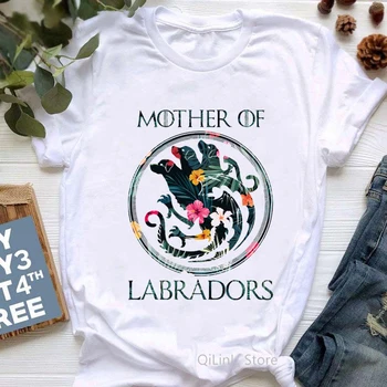 Îmi Iubesc Laborator Scrisoare De Imprimare Grafic Tricouri Femei Labrador Retriever Câine Mama/Iubitul De Ziua Mamei Cadou Femme T-Shirt Alb, De Vară, De Sus