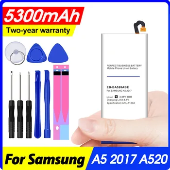 Înlocuirea EB-BA520ABE 5300mah Baterie pentru Samsung Galaxy 2017Edition A5 2017 A520f Sm-a520f Telefon Bateria