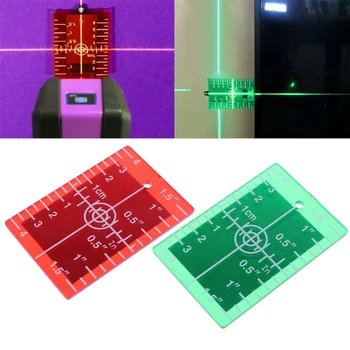 Țintă cu Laser Card Placă inch/cm pentru Verde și Roșu cu Laser de Nivel Țintă Placa