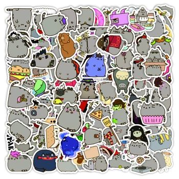 10/30/50/100buc Drăguț Chunky Cat Graffiti Autocolante de Desene animate Decal Notebook Album Laptop Telefon de Biciclete Autocolant Impermeabil Copil Jucărie