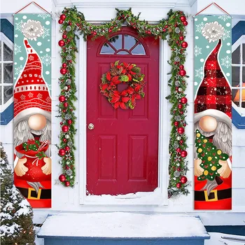 2023 Ușa de Crăciun de Decorare Crăciun Fericit Banner Pridvor Semn de Decor pentru Casa Agățat de Crăciun Ornament Crăciun noel Cadou de Anul Nou